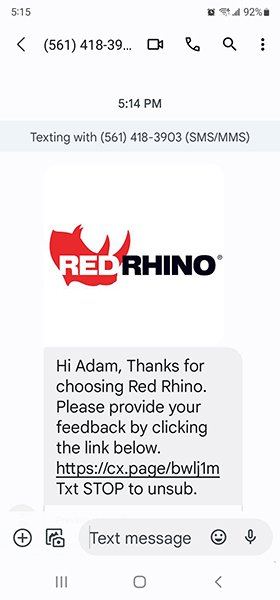 Screenshot Review Request Red Rhino Review Request